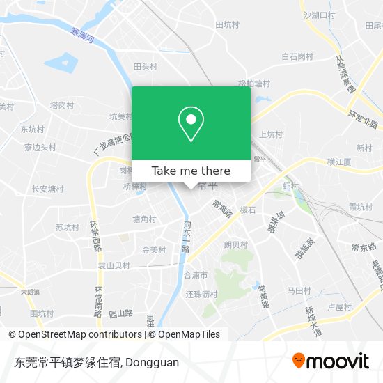东莞常平镇梦缘住宿 map