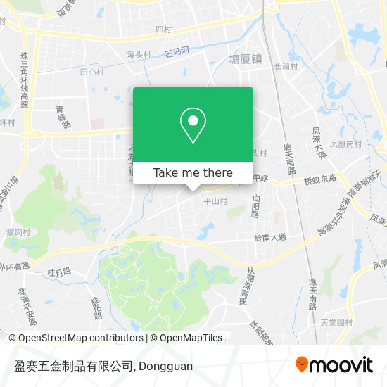 盈赛五金制品有限公司 map