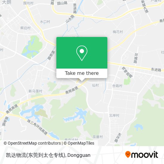 凯达物流(东莞到太仓专线) map