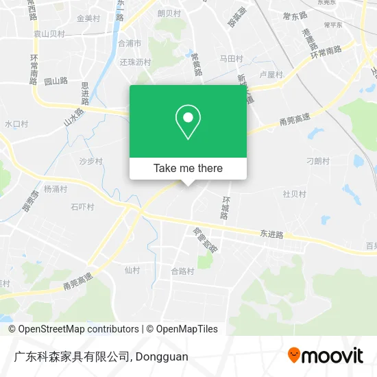 广东科森家具有限公司 map