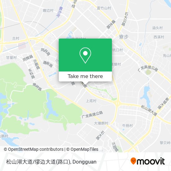 松山湖大道/缪边大道(路口) map