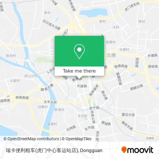 瑞卡便利租车(虎门中心客运站店) map