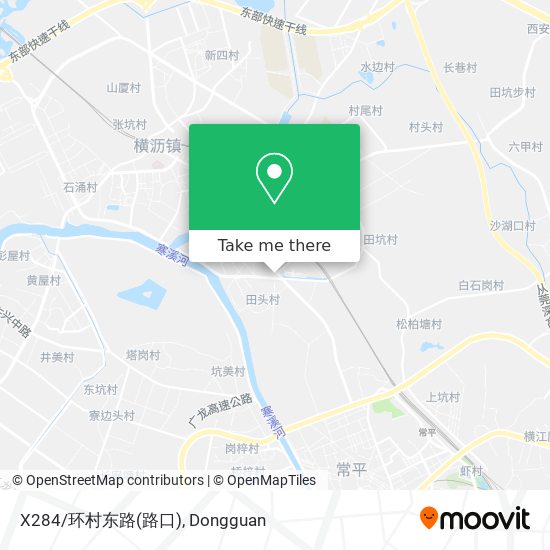 X284/环村东路(路口) map