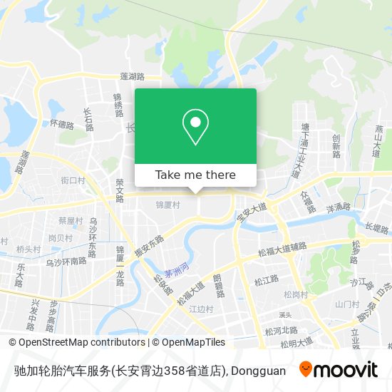 驰加轮胎汽车服务(长安霄边358省道店) map