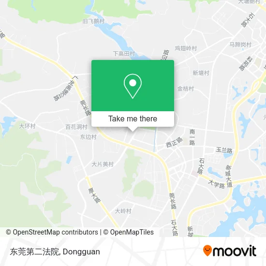 东莞第二法院 map