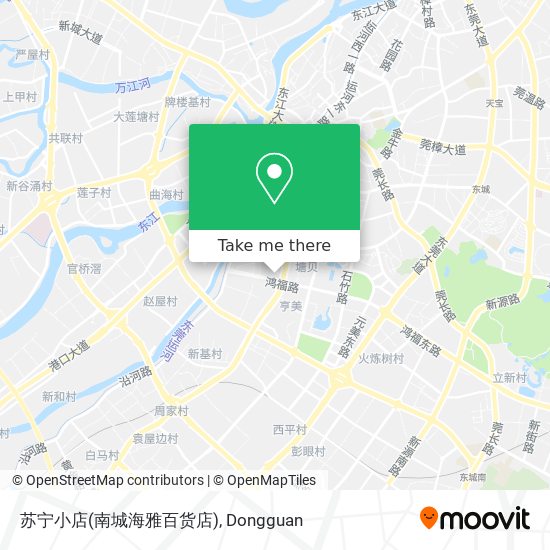 苏宁小店(南城海雅百货店) map
