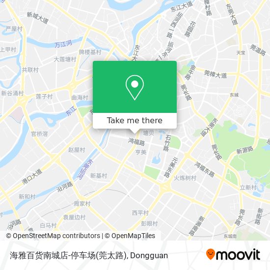 海雅百货南城店-停车场(莞太路) map