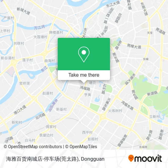 海雅百货南城店-停车场(莞太路) map