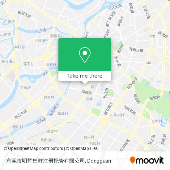 东莞市明辉集群注册托管有限公司 map