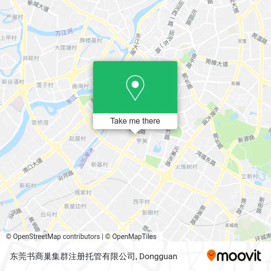 东莞书商巢集群注册托管有限公司 map