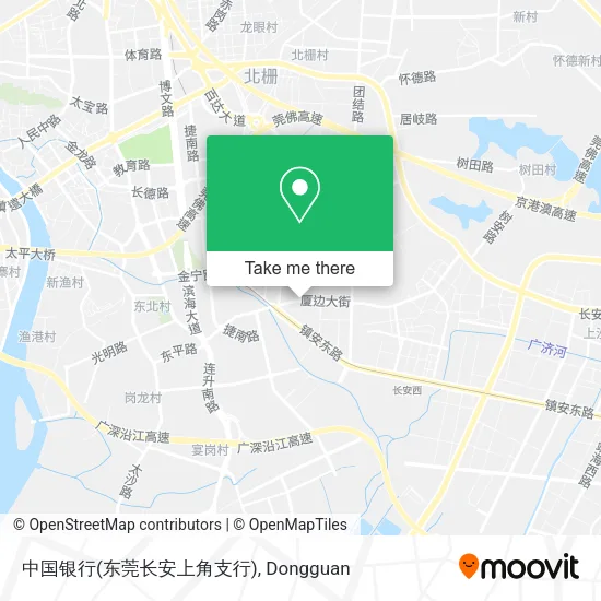 中国银行(东莞长安上角支行) map