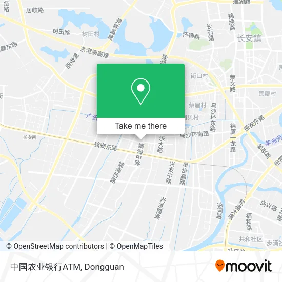 中国农业银行ATM map
