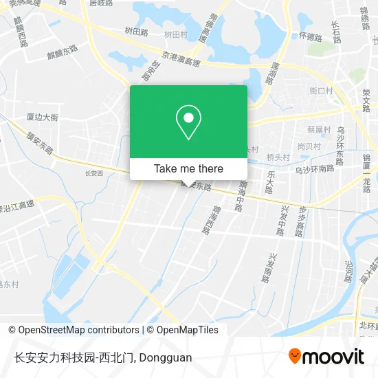 长安安力科技园-西北门 map