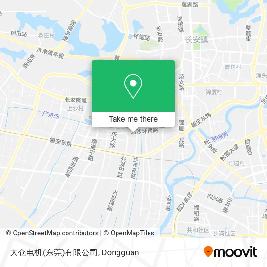 大仓电机(东莞)有限公司 map