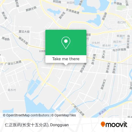 仁正医药(长安十五分店) map