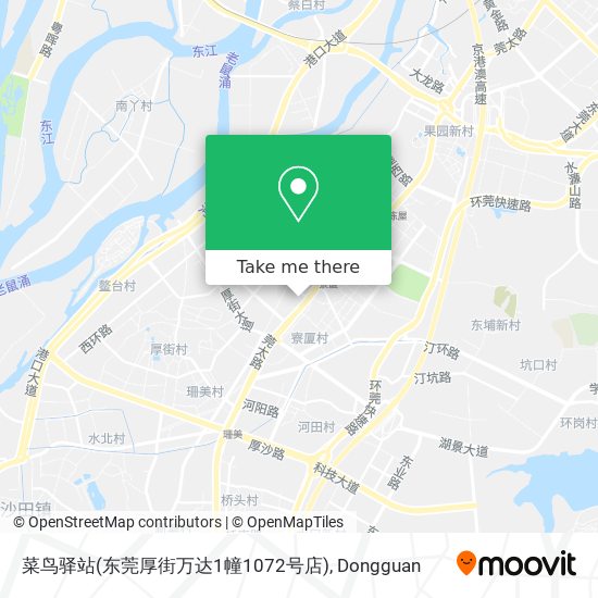 菜鸟驿站(东莞厚街万达1幢1072号店) map