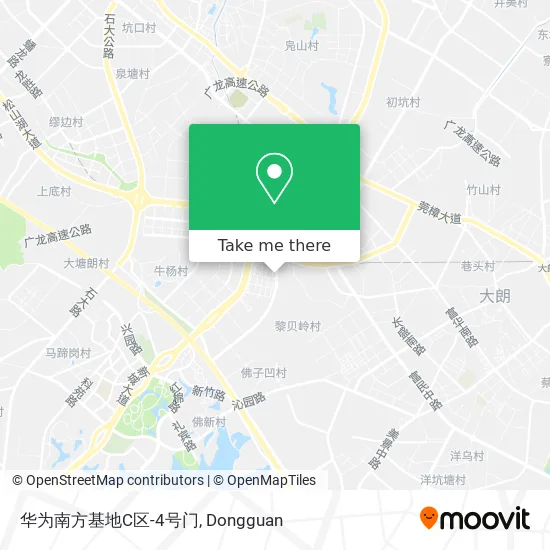 华为南方基地C区-4号门 map