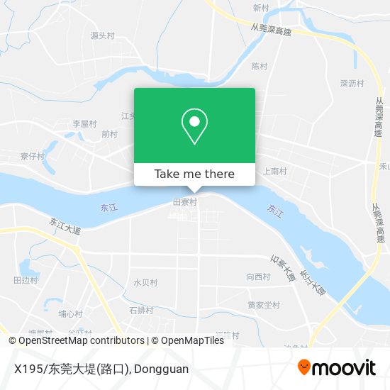 X195/东莞大堤(路口) map