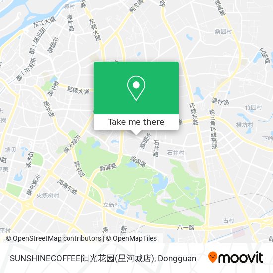 SUNSHINECOFFEE阳光花园(星河城店) map