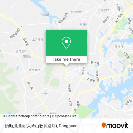 怡顺担担面(大岭山教育路店) map