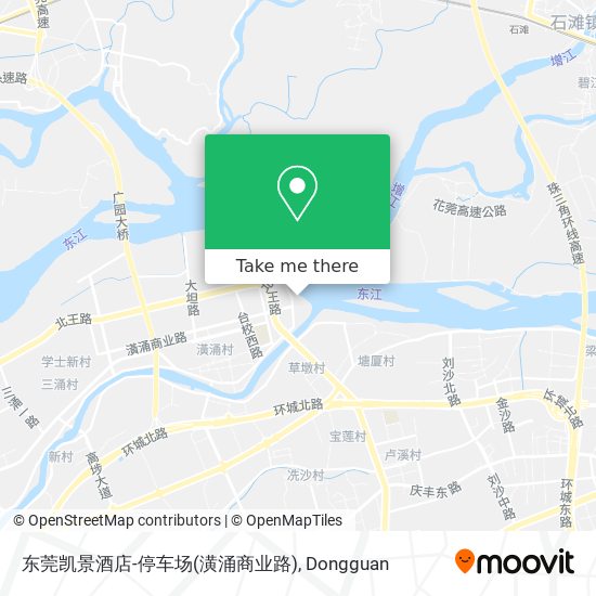 东莞凯景酒店-停车场(潢涌商业路) map