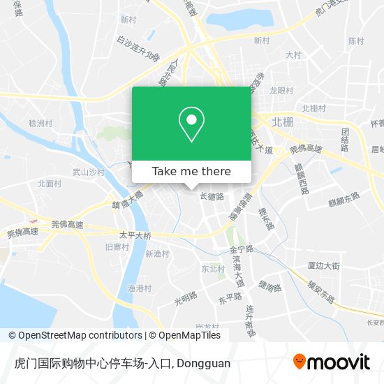 虎门国际购物中心停车场-入口 map