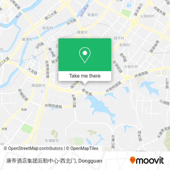 康帝酒店集团后勤中心-西北门 map