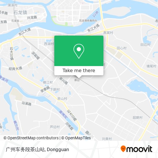 广州车务段茶山站 map