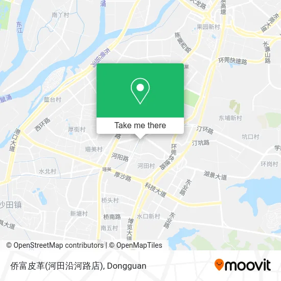 侨富皮革(河田沿河路店) map