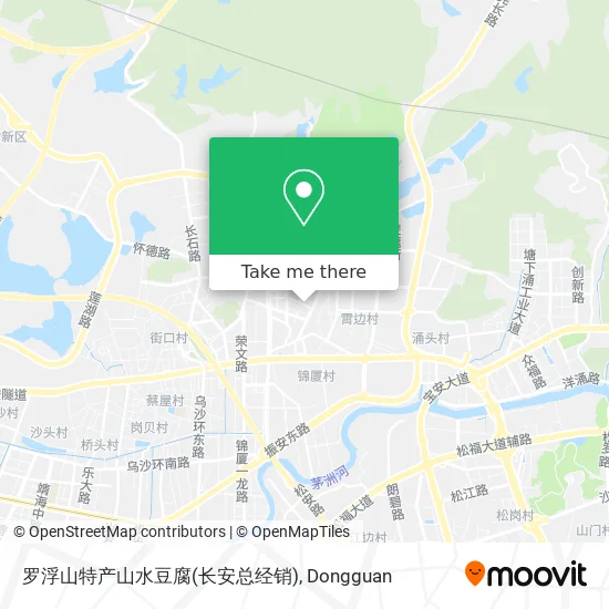 罗浮山特产山水豆腐(长安总经销) map