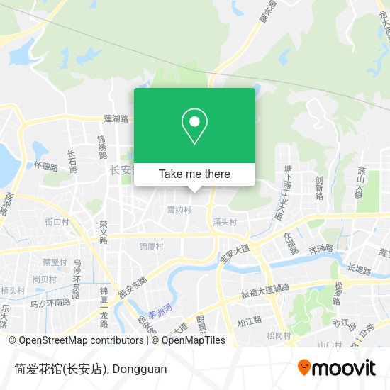 简爱花馆(长安店) map