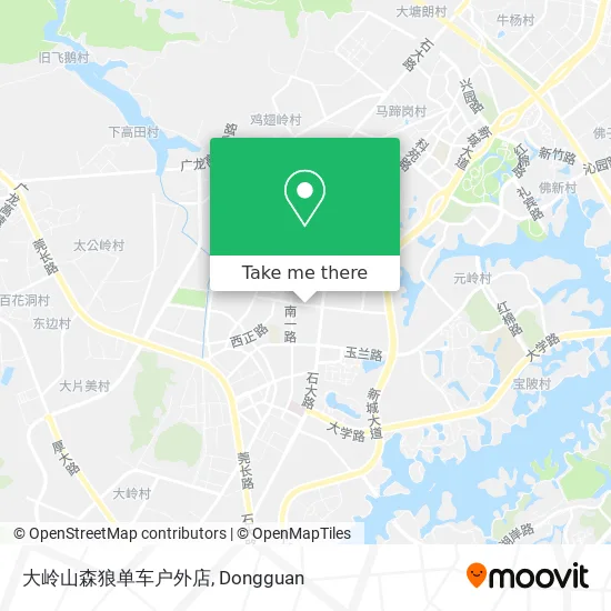 大岭山森狼单车户外店 map