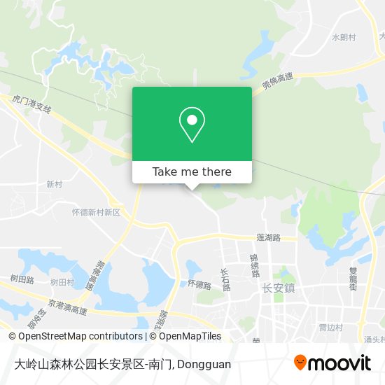 大岭山森林公园长安景区-南门 map