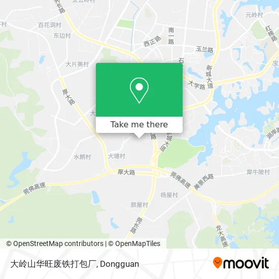 大岭山华旺废铁打包厂 map