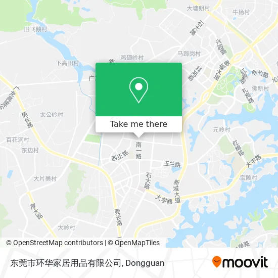 东莞市环华家居用品有限公司 map