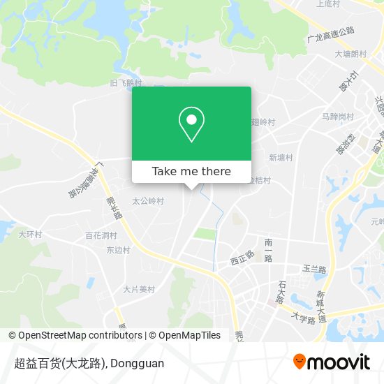 超益百货(大龙路) map