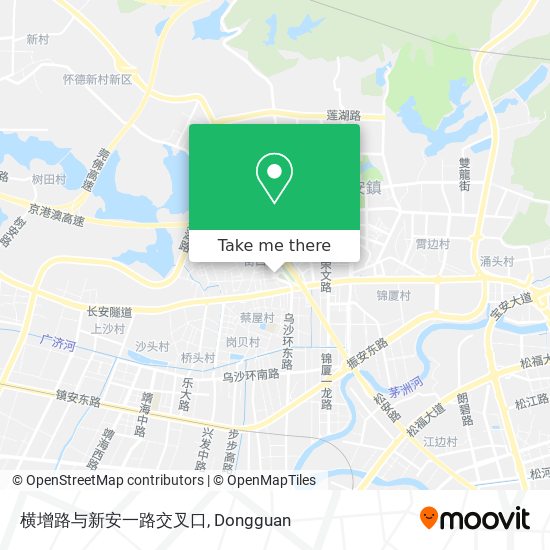 横增路与新安一路交叉口 map