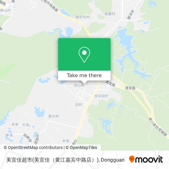 美宜佳超市(美宜佳（黄江嘉宾中路店）) map