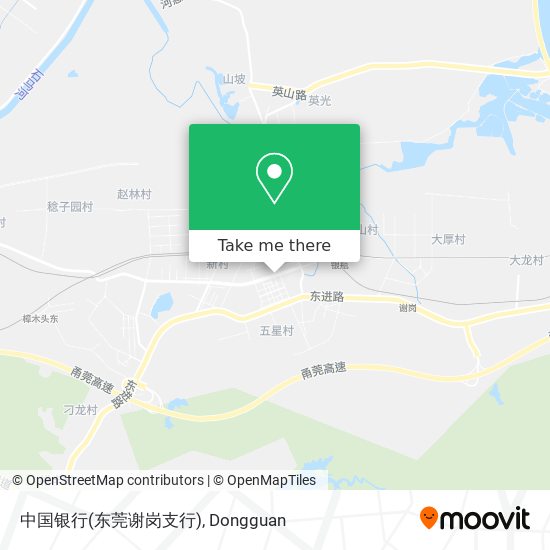 中国银行(东莞谢岗支行) map