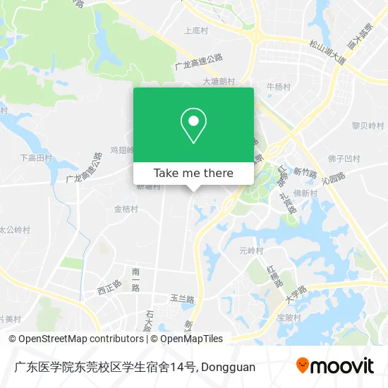 广东医学院东莞校区学生宿舍14号 map