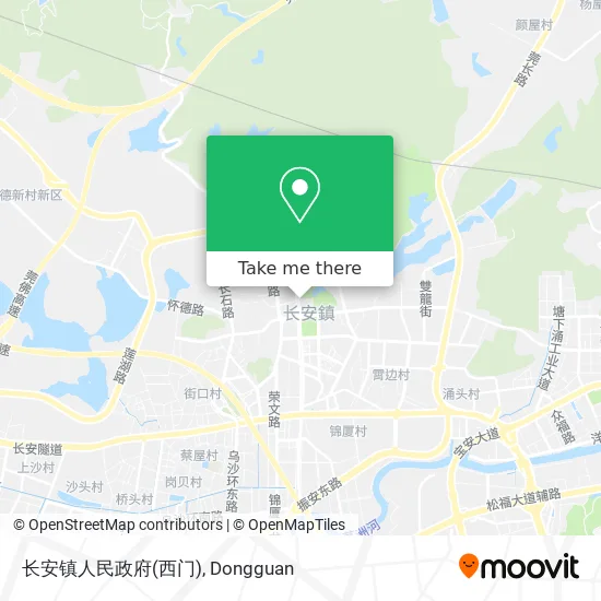 长安镇人民政府(西门) map