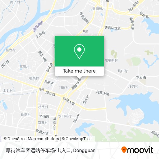 厚街汽车客运站停车场-出入口 map