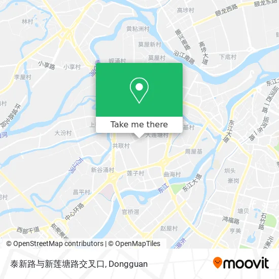 泰新路与新莲塘路交叉口 map