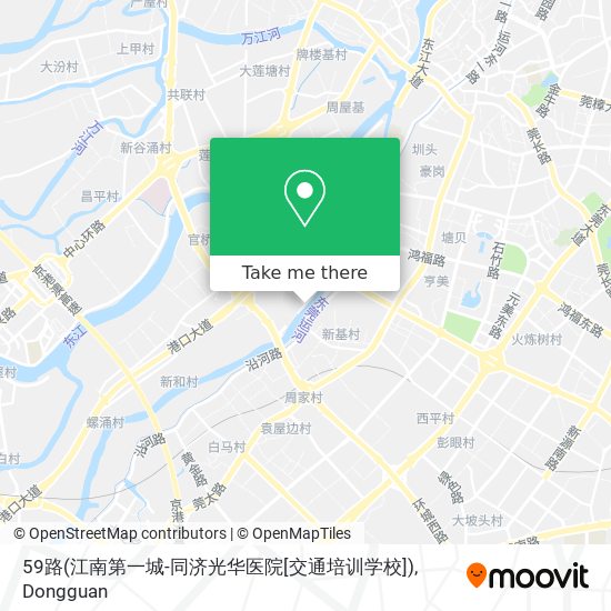 59路(江南第一城-同济光华医院[交通培训学校]) map