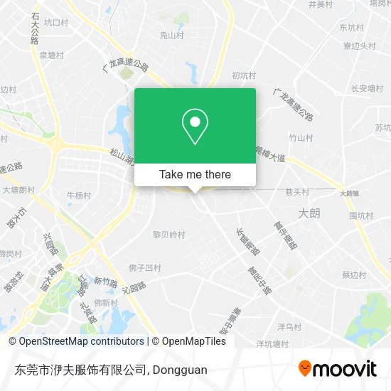 东莞市洢夫服饰有限公司 map