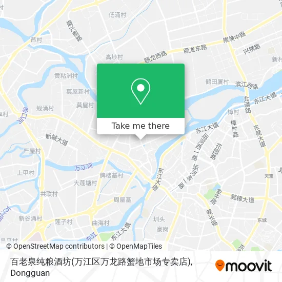 百老泉纯粮酒坊(万江区万龙路蟹地市场专卖店) map