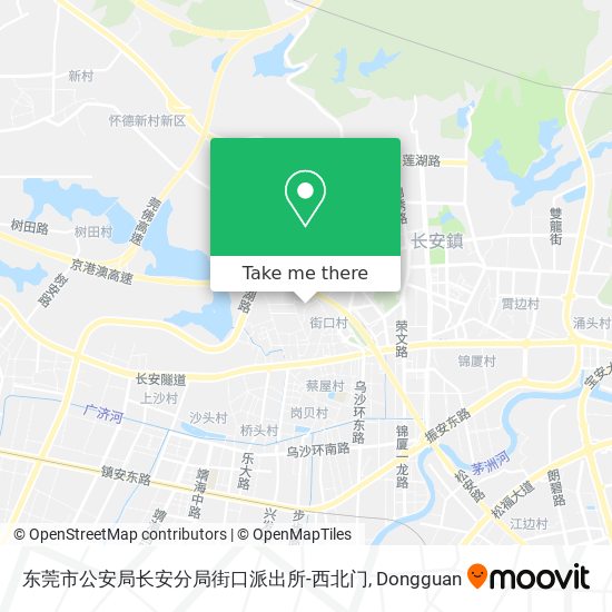 东莞市公安局长安分局街口派出所-西北门 map