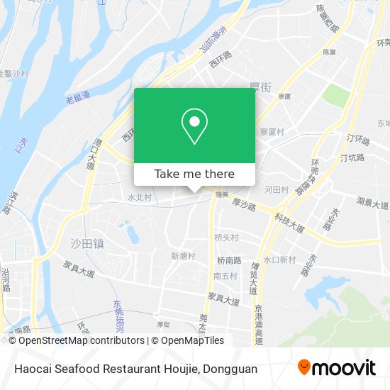 Haocai Seafood Restaurant Houjie map