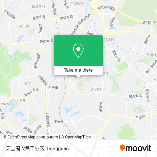 天堂围农民工业区 map