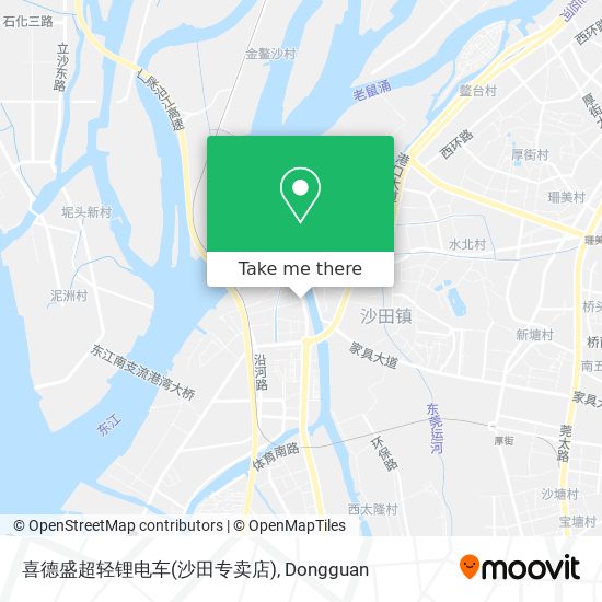 喜德盛超轻锂电车(沙田专卖店) map